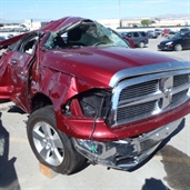  2012 Dodge Ram truck rolled over and cause a bad accident
