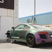Audi R8 Crashed in Dubai 