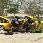 Another mercedes accident in kuwait
