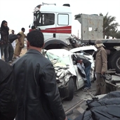 Toyota camry 2010 crashed under 18 wheeler in Saudi Arabia
