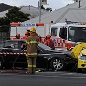 A CAB driver working on Christmas Day was killed in a high-speed road crash tragedy in Geelong
