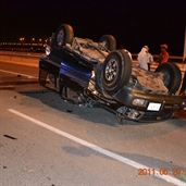 Land Cruiser accident in Qatar