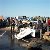Deadly accident in Morocco between BMW and Mercedes Taxi