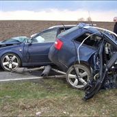 Lucky driver walk away from serious crash