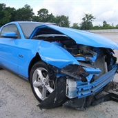 Bad hit, it is 2012 Mustang,, Sad