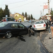 Saab crashed in 2 cars, smart car and skoda in hungary