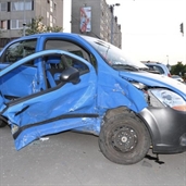 Opel car accident in hungary