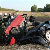 three car accident in hungary