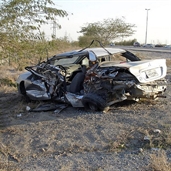 Accident - Mitsubishi lancer in kuwait