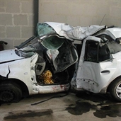 Renault clio crash in france 