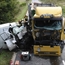 18 wheeler crashed into a Cargo Van