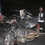Drunk driver crashed into a 18 wheeler at a high speed and die