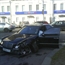 Russian driver hits the wall in his mercedes