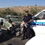 حادث سير بين سيارة شرطة اسرائيلية و سيارة فلسطينية 