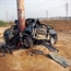 Chevrolet Caprice crashed the light pole in kuwait