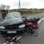 BMW and Motorcycle crash
