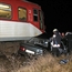 Ford crashed by train